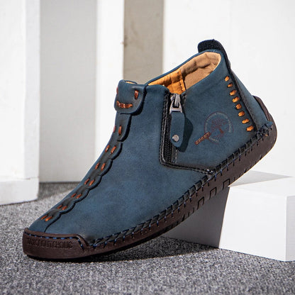 (⏰Novi izdelki s 50 % popustom) Čevlji za prosti čas 👞Visokokakovostno goveje usnje, udobni in nedrseči, podpora stopalnemu loku ✅Lajšanje bolečin v stopalih!