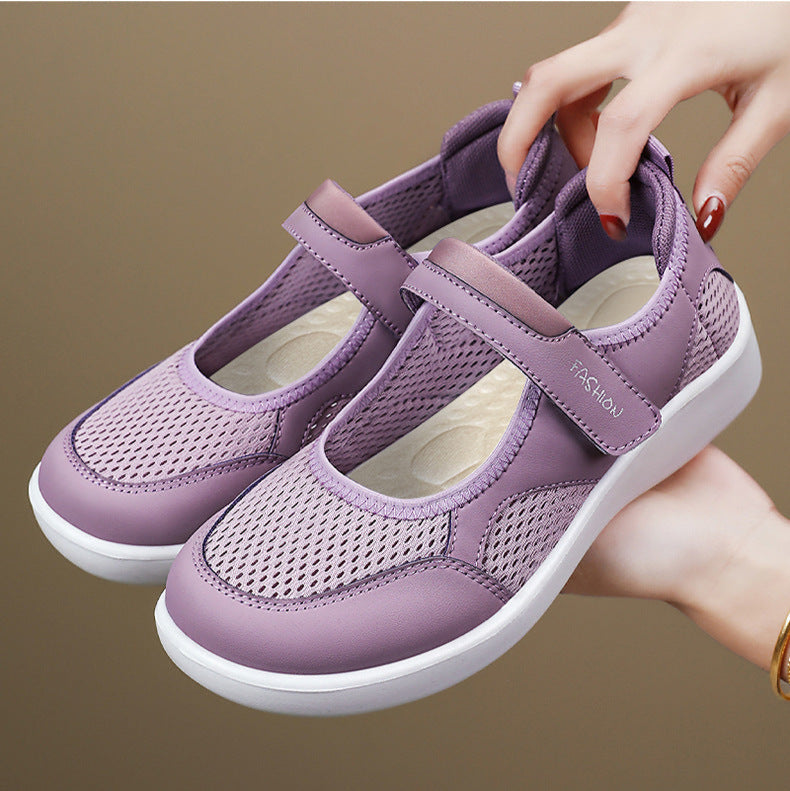[🔥🔥50 % popust!] Ženski zaščitni sandali z zaprtimi prsti 👟 + bonus ortopedske nogavice 🧦! Udobni za vožnjo na delo, nakupovanje in potovanje ✨, ter za zdravje vaših stopal 🦶!