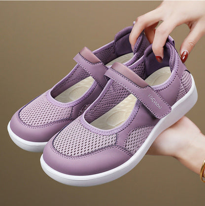 [🔥🔥50 % popust!] Ženski zaščitni sandali z zaprtimi prsti 👟 + bonus ortopedske nogavice 🧦! Udobni za vožnjo na delo, nakupovanje in potovanje ✨, ter za zdravje vaših stopal 🦶!