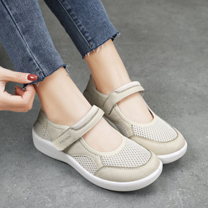 [🔥🔥50 % popust!] Ženski zaščitni sandali z zaprtimi prsti 👟 + bonus ortopedske nogavice 🧦! Udobni za vožnjo na delo, nakupovanje in potovanje ✨, ter za zdravje vaših stopal 🦶!