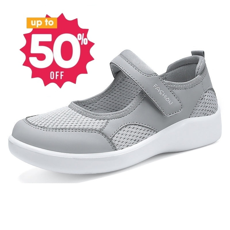 [🔥🔥50 % popust!] Ženski zaščitni sandali z zaprtimi prsti 👟 + bonus ortopedske nogavice 🧦! Udobni za vožnjo na delo, nakupovanje in potovanje ✨, ter za zdravje vaših stopal 🦶!