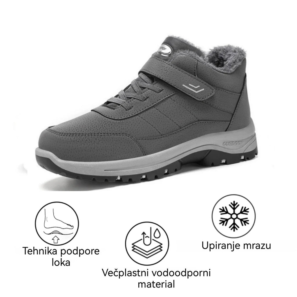 🔥Črni petek: 50 % popust!⏰ - Zimski ortopedski čevlji genettech®, 👞 Nedrseči in topli - Udoben kroj - Ergonomska oblika. (Unisex)