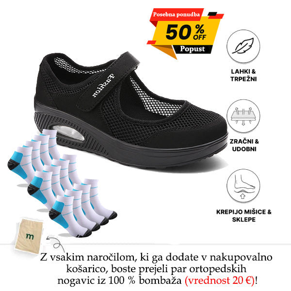[🎁Današnji 50 % popust, ne zamudite] Ergonomsko oblikovani ortopedski čevlji z zračno blazino, ki se zlahka znebijo bolečin v stopalih👞