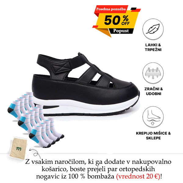 Modni sandali👡, široki in udobni, nedrseča oblika, prihranijo vam težave z zavezovanjem vezalk. Ne dovolite, da vam vezalke pokvarijo dobro voljo! 🌼50 % popust danes, brezplačne udobne nogavice🧦