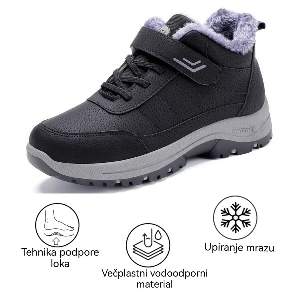 🔥Črni petek: 50 % popust!⏰ - Zimski ortopedski čevlji genettech®, 👞 Nedrseči in topli - Udoben kroj - Ergonomska oblika. (Unisex)