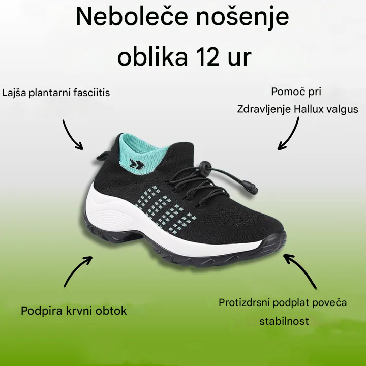 【🎁Časovno omejena ponudba, izkoristite jo zdaj! 】 – 💓Udobni in zračni ženski ortopedski čevlji | Brezplačne ortopedske nogavice (v vrednosti 20 €) – Celodnevno lajšanje bolečin in dobro razpoloženje ✨