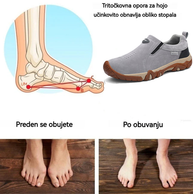 (🔥50 % popusta danes - zgrabite ga!) Vrhunski elegantni ortopedski čevlji 👞 - ergonomska oblika za lajšanje bolečin