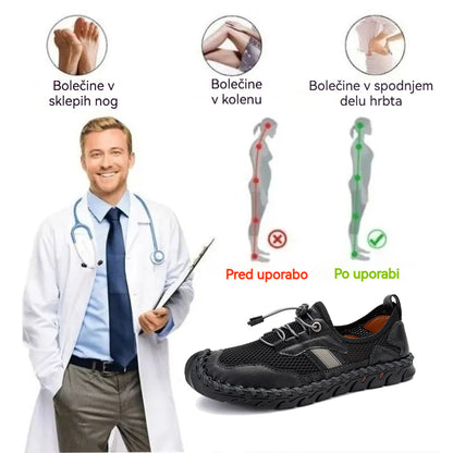 【🎁Današnji 50 % popust z brezplačnimi ortopedskimi nogavicami】Ortopedski čevlji z ergonomsko obliko so udobni za nošenje, ni treba zavezovati vezalk, samo obujte si jih in se zlahka znebite bolečin v stopalih👞