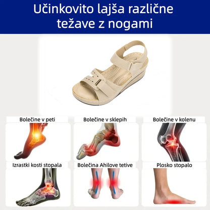 🔥Časno omejen 50 % popust! Poletni ortopedski sandali, ergonomsko oblikovani, udobni in zračni, lajšajo bolečine.✅