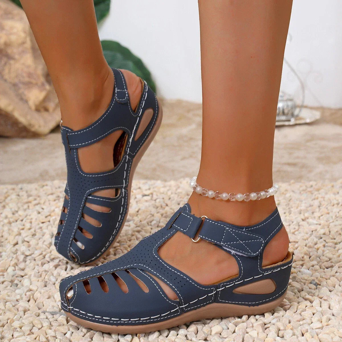 💥【Časovno omejeno 24 ur! ⏰Pridite in si jih zagotovite! 】Prvi zračni ortopedski sandali, ki jih priporočajo zdravniki👡 50 % popust na prvo naročilo + brezplačne nogavice v vrednosti 20 evrov! | Podpora za stopalni lok + zaščita pred trenjem, proti boleč