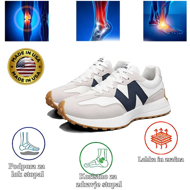 Genettech® | Prosti čas | S širokim dizajnom prstov za zmanjšanje pritiska na podplate.