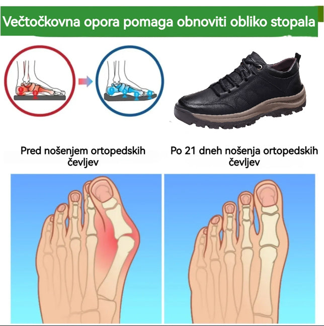 ⏰50 % popust za omejen čas🔥Ročno šivani avstralski čevlji iz pravega usnja👞Enostavno obuvanje in sezuvanje✅Pametno lajšanje bolečin z umetno inteligenco: vodoodporni in nedrseči