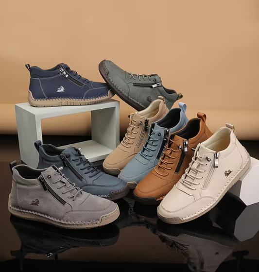 (🔥Časno omejen 50 % popust - Ne zamudite!) Ortopedski čevlji genettech® - 👞 - Trpežni, nedrseči in vodoodporni. Zagotavljajo oporo stopalnemu loku, lajšajo bolečine in so primerni tako za moške kot za ženske.