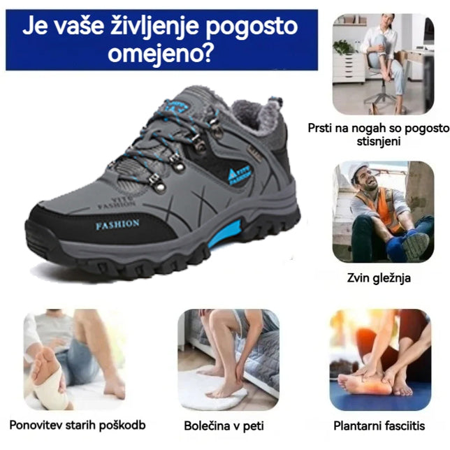 🔥🚨Časovno omejen popust 65 % - Zadnji dan!! Mehki in udobni pohodni čevlji iz prave volne in uvoženega vrhunskega italijanskega usnja (opora za stopalni lok - olajša hojo)